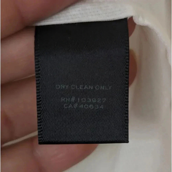 Marc by Marc Jacobs Parchment Shirt Pearl Button Cream Color Roll Tab Sleeve - Picture 8 of 14